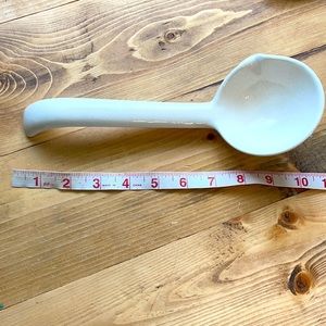Ironstone soup ladle